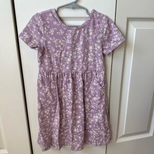 Gap Kids Girls size 6T Dress, purple floral with pockets